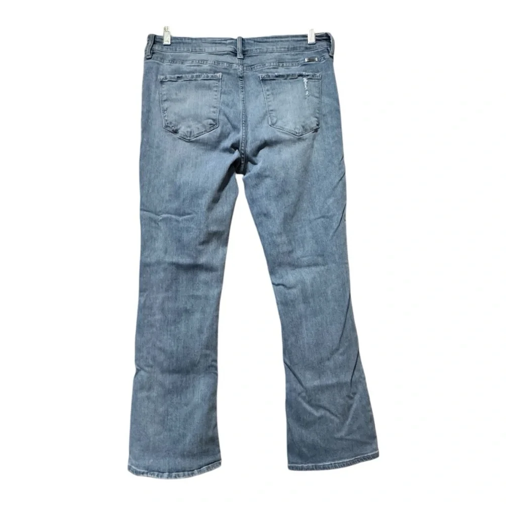 RanCan Lightly Distressed Light Blue Bootcut Jeans Women’s Size 14 - Picture 2 of 10